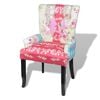 vidaXL Chaise fran&ccedil;aise au design patchwork tissu