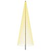 vidaXL Arbre de No&euml;l LED 385 cm 1148 LED Blanc chaud Fer Noir