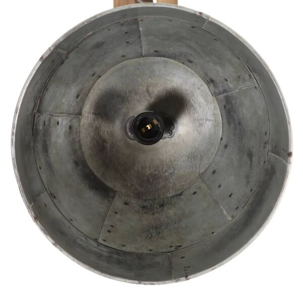 vidaXL Plafonnier 25 W argent vintage 105x30x65-108cm E27