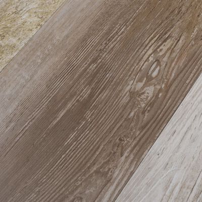 vidaXL Dalles de plancher PVC 5,02 m² 2mm autoadhésif délavage de bois