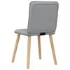 vidaXL Chaises &agrave; manger lot de 4 gris clair tissu