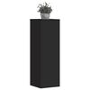 vidaXL Supports pour plantes 2 pcs noir 33x33x100 cm bois d'ing&eacute;nierie