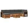 vidaXL Ensemble de canap&eacute;s d'ext&eacute;rieur 8 pc 8 place