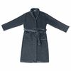 vidaXL Robe de bain sans capuche Bleu marine l Flanelle