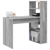 vidaXL Bureau Gris Sonoma 113 x 54 x 120 cm Bois d'ing&eacute;nierie