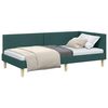 vidaXL Cadre de lit d'angle Vert foncé 100 cm x 200 cm Velours