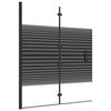 vidaXL Cabine de douche pliable ESG 120x140 cm Noir