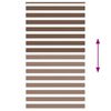 vidaXL Store z&egrave;bre marron 125x230cm largeur du tissu 120,9cm polyester