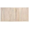vidaXL Table &agrave; d&icirc;ner 180x90x76 cm Bois de manguier massif blanchi