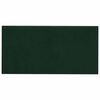 vidaXL T&ecirc;te de lit murale 12 pcs Vert fonc&eacute; 30 x 15 cm Velours