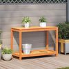 vidaXL Table de rempotage avec &eacute;tag&egrave;re cire marron bois massif de pin