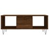 vidaXL Table basse Ch&ecirc;ne marron 90x50x36,5 cm Bois d'ing&eacute;nierie