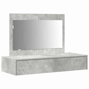 vidaXL Table de Toilette Gris 100 x 40 x 70 cm Bois d'ing&eacute;nierie