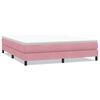 vidaXL Sommier &agrave; lattes de lit sans matelas rose 180x210 cm velours