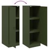 vidaXL Buffet vert olive 34,5x39x107 cm acier