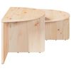 vidaXL Table basse 2 pcs Naturel Bois massif en pin