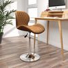 vidaXL Tabouret de bar Marron Velours