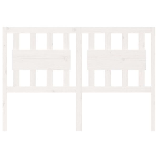 vidaXL Tête de lit blanc 140,5x4x100 cm bois massif de pin