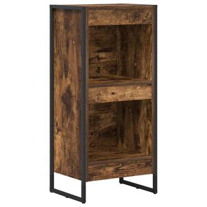 vidaXL Biblioth&egrave;que Ch&ecirc;ne Fum&eacute; 40 x 30 x 86,5 cm Bois d'ing&eacute;nierie