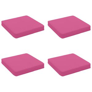 vidaXL Coussins de si&egrave;ge 4 pi&egrave;ces VUGHT 4 pcs 100 % polyester Rose