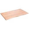 vidaXL Dessus de table marron clair 100x60x2 cm bois ch&ecirc;ne trait&eacute;