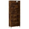 vidaXL Buffet ch&ecirc;ne fum&eacute; 69,5x32,5x180 cm bois d'ing&eacute;nierie