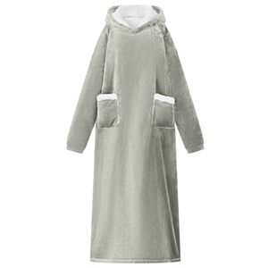 vidaXL Sweat &agrave; capuche couverture Gris M Polaire et flanelle