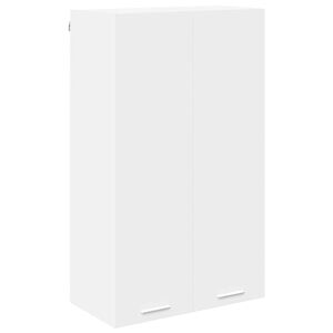 vidaXL Armoire suspendue Blanc 60 x 31 x 100 cm Bois d'ing&eacute;nierie
