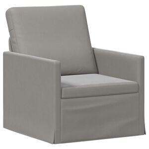 vidaXL Canap&eacute; simple Gris clair 70 x 81 x 82 cm Velours (V)