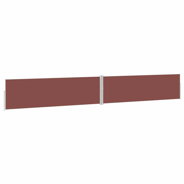 vidaXL Auvent lat&eacute;ral r&eacute;tractable de patio 170x1200 cm Marron