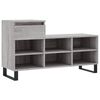 vidaXL Armoire &agrave; chaussures Sonoma gris 102x36x60 cm Bois d'ing&eacute;nierie