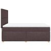 vidaXL Sommier &agrave; lattes de lit avec matelas Marron fonc&eacute; 140x190 cm