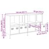 vidaXL Buffet rose 135x39x73,5 cm acier laminé à froid