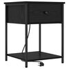 vidaXL Cabinet de chevet Ch&ecirc;ne noir 42 x 41 x 56 cm Bois d'ing&eacute;nierie