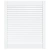 vidaXL Porte d'armoire &agrave; persiennes blanc 69x59,4cm bois de pin massif