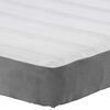 vidaXL Matelas de Lit avec matelas Gris clair 120 x 190 cm tissu