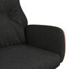 vidaXL Chaise de relaxation Noir Tissu et PVC
