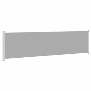 vidaXL Auvent lat&eacute;ral r&eacute;tractable de patio 614x160 cm gris