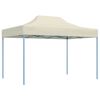 vidaXL Tente de r&eacute;ception pliable professionnelle 3x4 m Acier Cr&egrave;me