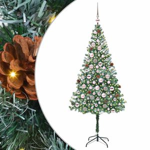 vidaXL Sapin de No&euml;l artificiel Vert 180 cm PVC et Acier