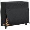 vidaXL Housse pour range-b&ucirc;ches Uni Noir 61 x 122 x 106 cm tissu