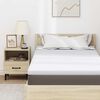 vidaXL Surmatelas Blanc 100 x 200 cm Tissu Jacquard