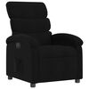 vidaXL Fauteuil inclinable &eacute;lectrique Noir Tissu