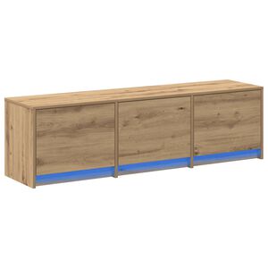 vidaXL Meuble TV Ch&ecirc;ne artisanal Bois d'ing&eacute;nierie