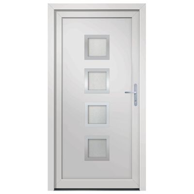 vidaXL Porte d'entrée Blanc 98x200 cm PVC