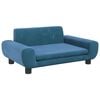 vidaXL Canap&eacute; pour enfants bleu 70x45x33 cm velours