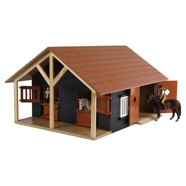 Kids Globe &Eacute;curies de ferme avec 2 box et 1 atelier 1:24 610167