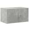 vidaXL Armoire de rangement gris b&eacute;ton 70x42,5x225cm bois d'ing&eacute;nierie