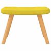 vidaXL Chaise à bascule avec tabouret Jaune moutarde Tissu