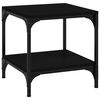 vidaXL Table d'appoint Noir 40x40x40 cm Bois d'ing&eacute;nierie